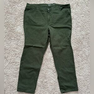 Plus size 24w slim leg pant